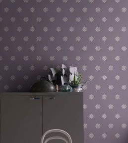 Brockhampton Star Wallpaper by Farrow & Ball White Tie