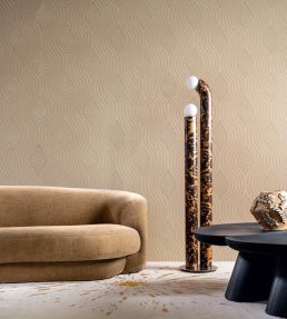 Brodelia Wallpaper by Casamance Praline