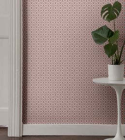 Broken Dishes Wallpaper by Ottoline Mulberry Pink