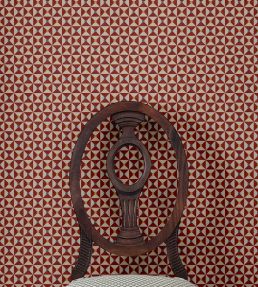 Broken Dishes Wallpaper by Ottoline Traditional Red