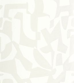 Broken Pattern Wallpaper by Caselio Blanc nacre