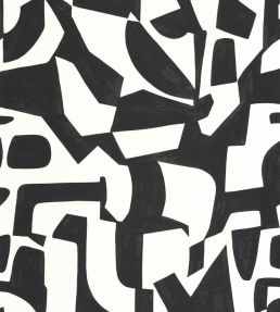 Broken Pattern Wallpaper by Caselio Noir et blanc