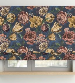 Bronte Fabric by Arley House Finch Blue