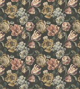 Bronte Wallpaper by Arley House Raven Black