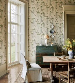 Brooke Stripe Fabric by Colefax and Fowler Pink/Green