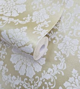 Broughton Wallpaper by 1838 Wallcoverings Gold Metallic