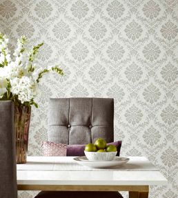 Broughton Wallpaper by 1838 Wallcoverings Grey