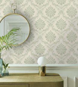 Broughton Wallpaper by 1838 Wallcoverings Seafoam Green
