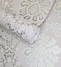Broughton Wallpaper by 1838 Wallcoverings Taupe Natural