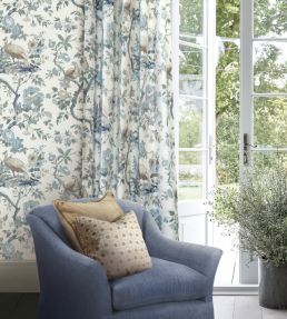 Broughton Rose Wallpaper by GP & J Baker Green