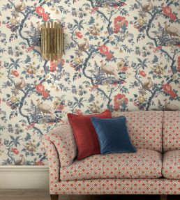 Broughton Rose Wallpaper by GP & J Baker Green