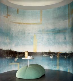 Brumes laquees Mural by Elitis Bleu