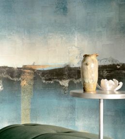 Brumes laquees Mural by Elitis Bleu