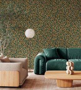 Brush Wallpaper by Coordonne Emerald