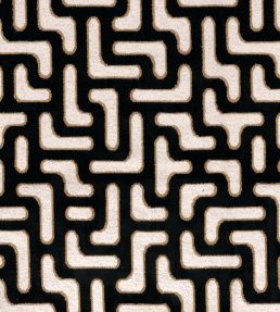 Bryce Fabric by Casamance Noir