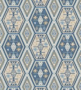 Buckland Wallpaper by Mulberry Home Blue