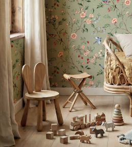 Bucolic Wallpaper by Coordonne Mint