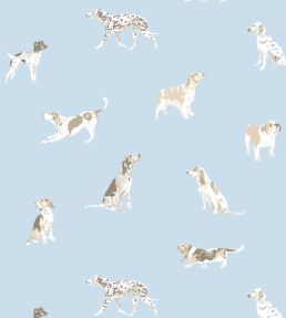 Buddy Wallpaper by Anna French Blue