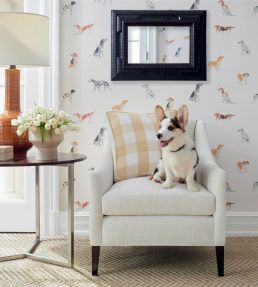Buddy Wallpaper by Anna French Blue