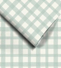 Buffalo Plaid Wallpaper by Woodchip & Magnolia Eau De Nil