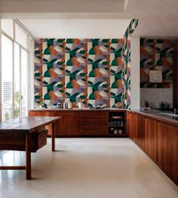 Buildings Wallpaper by Tres Tintas Brick