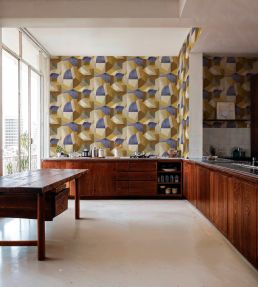 Buildings Wallpaper by Tres Tintas Lilac