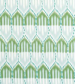 Bukhara Ikat Fabric by Schumacher Mineral And Leaf