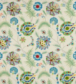 Bukhara Fabric by Jane Churchill Green/Multi