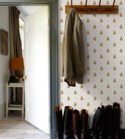 Bumble Bee Wallpaper by Farrow & Ball Light Grey