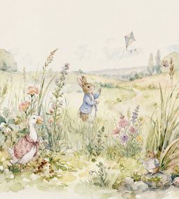 Bunnies Mural by Coordonne Mint