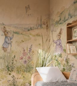Bunnies Mural by Coordonne Mint