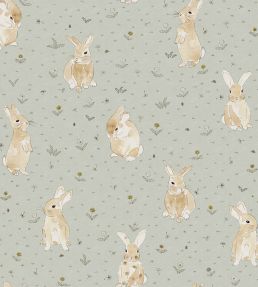 Bunny Field Wallpaper by Rebel Walls Mint