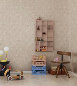 Bunny Field Wallpaper by Rebel Walls Pink