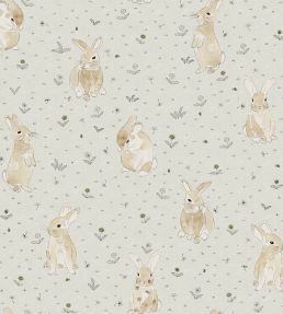 Bunny Field Wallpaper by Rebel Walls Sand