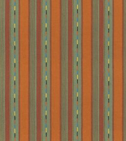 Bunty Fabric by GP & J Baker Orange/Green