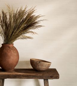 Burlap Wallpaper by Mark Alexander Whitewash