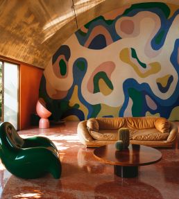 Burle Mural by Tres Tintas Cobalto