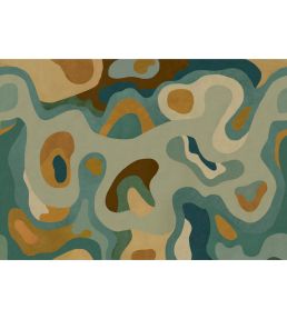 Burle Mural by Tres Tintas Indigo