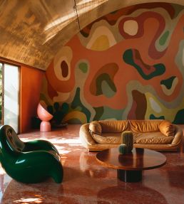 Burle Mural by Tres Tintas Terracotta