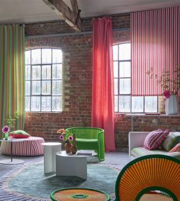 Burlington Stripe Fabric by Designers Guild Fuchsia