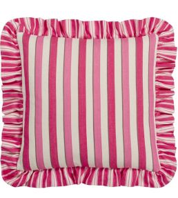 Burlington Stripe Cushion 43 x 43cm by Designers Guild Fuchsia