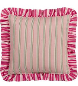 Burlington Stripe Cushion 43 x 43cm by Designers Guild Fuchsia