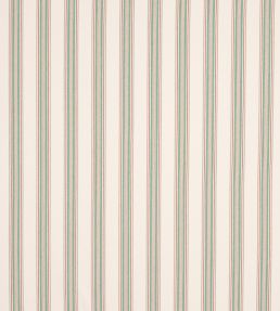 Burlow Stripe Fabric by Jane Churchill Red/Green