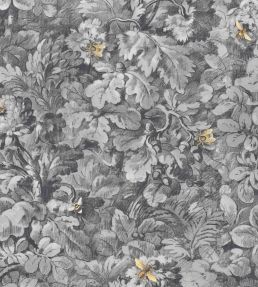 Busy Bee Wallpaper by Woodchip & Magnolia Charcoal