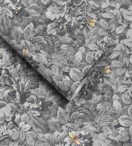 Busy Bee Wallpaper by Woodchip & Magnolia Charcoal