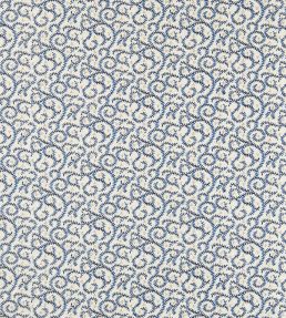 Buta Embroidery Fabric by Clarke & Clarke Ink