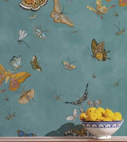 Butterflies Wallpaper by Josephine Munsey Celadon