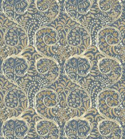 Butterow Wallpaper by Josephine Munsey Bude Blue