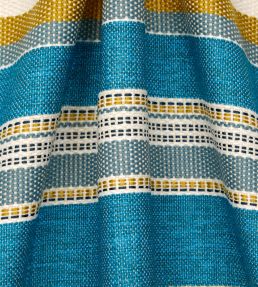 Cabana Stripe in Dixster Fabric by Liberty Aqua