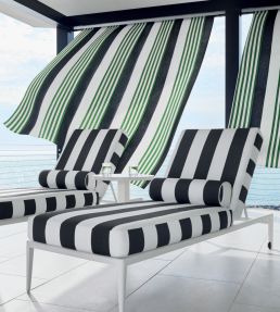 Cabana Stripe Fabric by Thibaut Kiwi